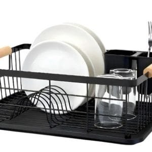 Escurridor de platos Global Sanitarios Bambú AWK139N de acero inoxidable pintado