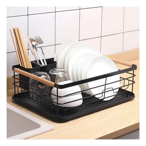 Escurridor de platos Global Sanitarios Bambú AWK131N de acero inoxidable pintado - Imagen 4