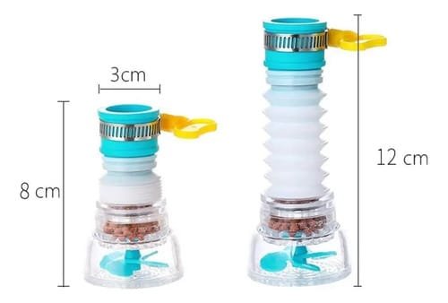 Filtro De Canilla Extensible Anti Salpicaduras Rotable 360° - Imagen 7