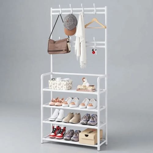 Perchero Zapatero Armario Mueble Organizador 172x60x26 Cm - Imagen 5
