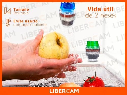 Filtro Purificador De Agua Canilla Carbon Descartable Cocina Color Transparente - Imagen 5