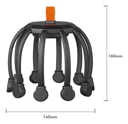 Masajeador Portatil Recargable Usb Capilar Cuero Cabelludo - Imagen 4