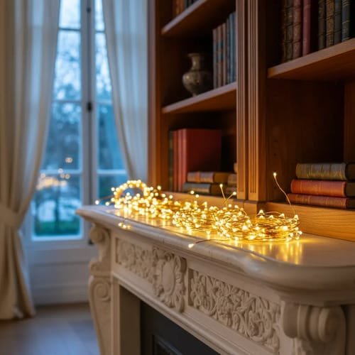Guirnalda Luciernaga 2m 20 Led Calida A Pila Luz Decoracion - Imagen 6
