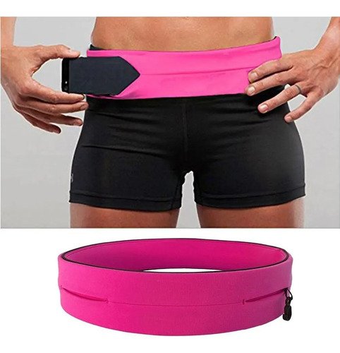 Cinturón Riñonera Deportivo Elástico Correr Porta Celulares